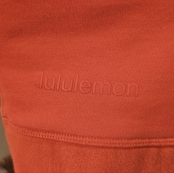Lululemon Perfectly Oversized Crew in a vibrant red or orange color Size 14 - Picture 3 of 7